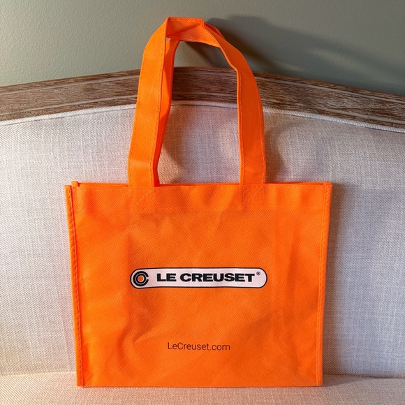 Le Creuset Handbags - Le Creuset Orange Reusable Shopping Tote Bag